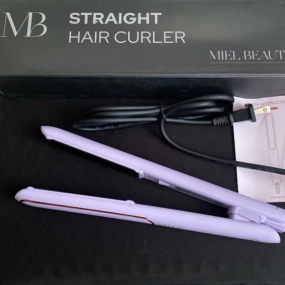 Miel Beauty Hair Temp controlled straightener, NWT MSRP $150, color in Lavender - Picture 1 of 6